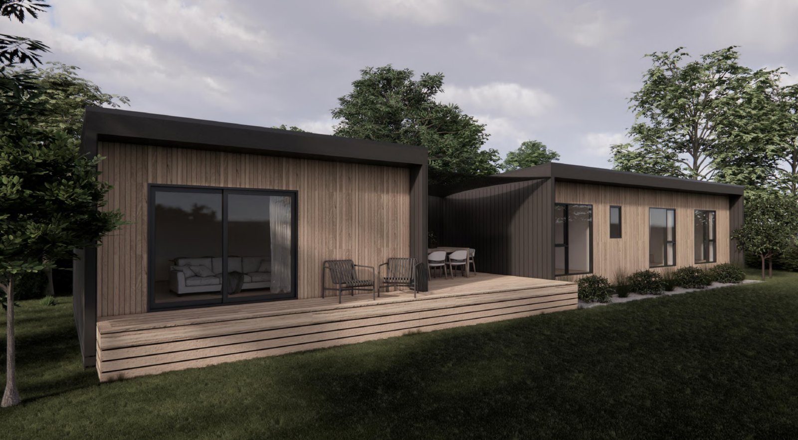 3 Bedroom + Ensuite — 95m² perspective 2